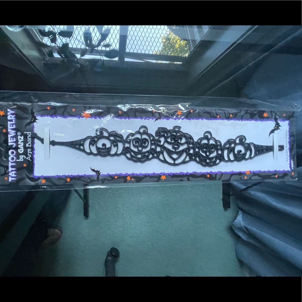 Ganz Tattoo Jewelry Armbands x2 bats & pumpkins